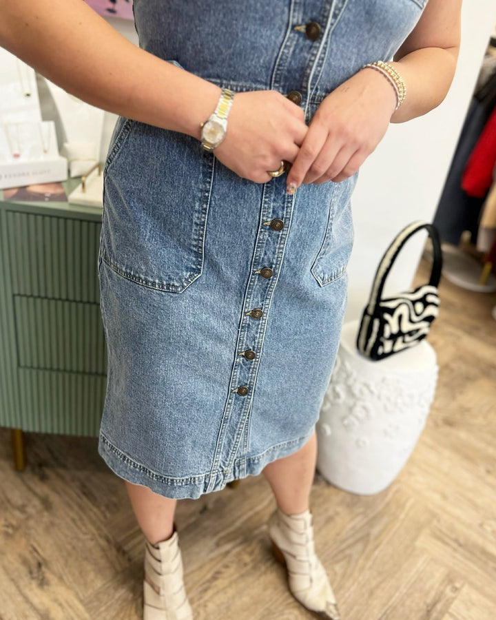 Wesley Denim Midi Dressjulieta