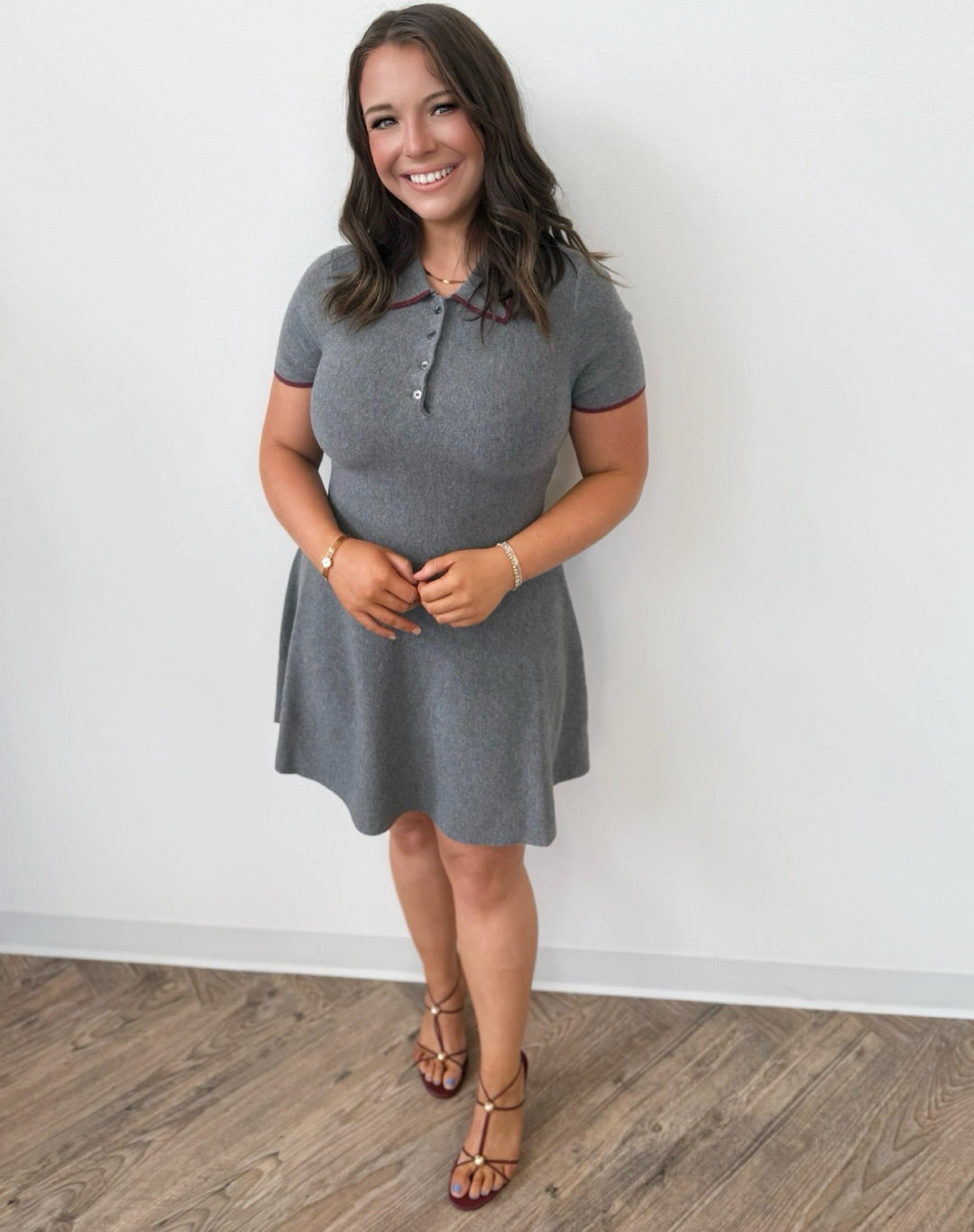 Winnie Short Sleeve Knit Mini DressDress