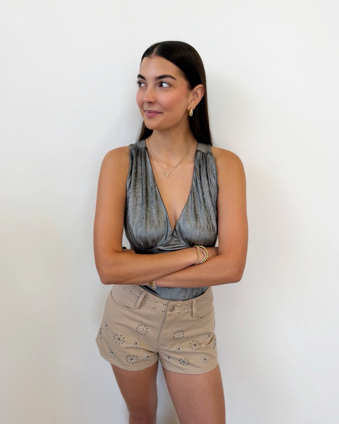 Wren Low Rise Studded Shortsshort