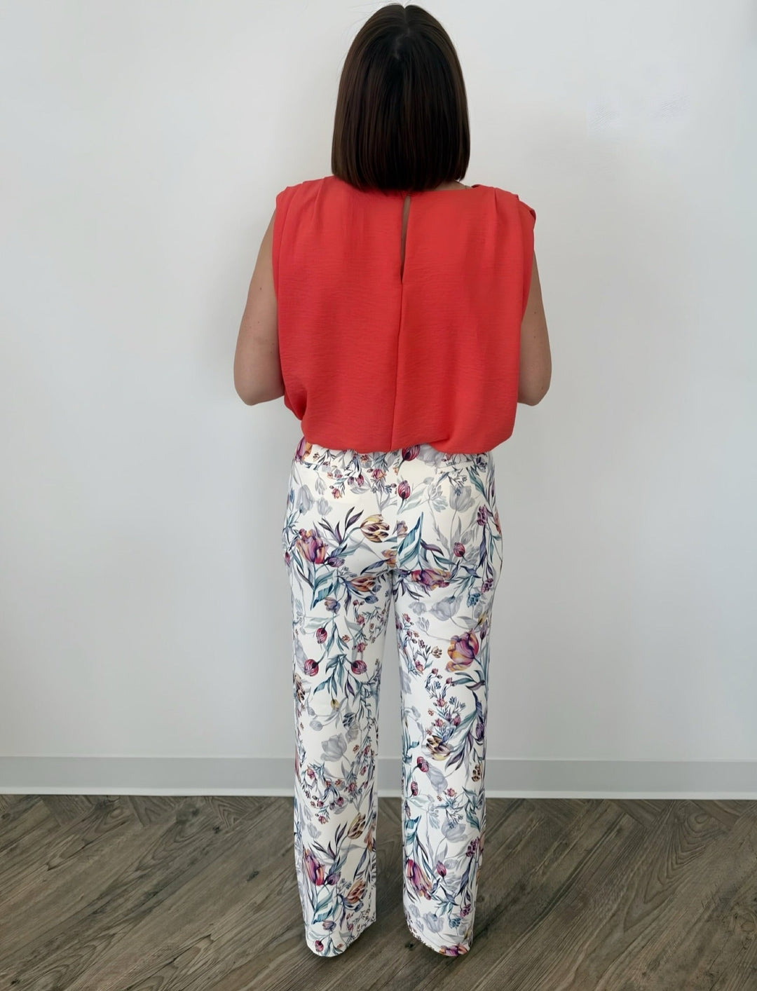 Yasmine Floral Printed Wide Leg TrousersPants