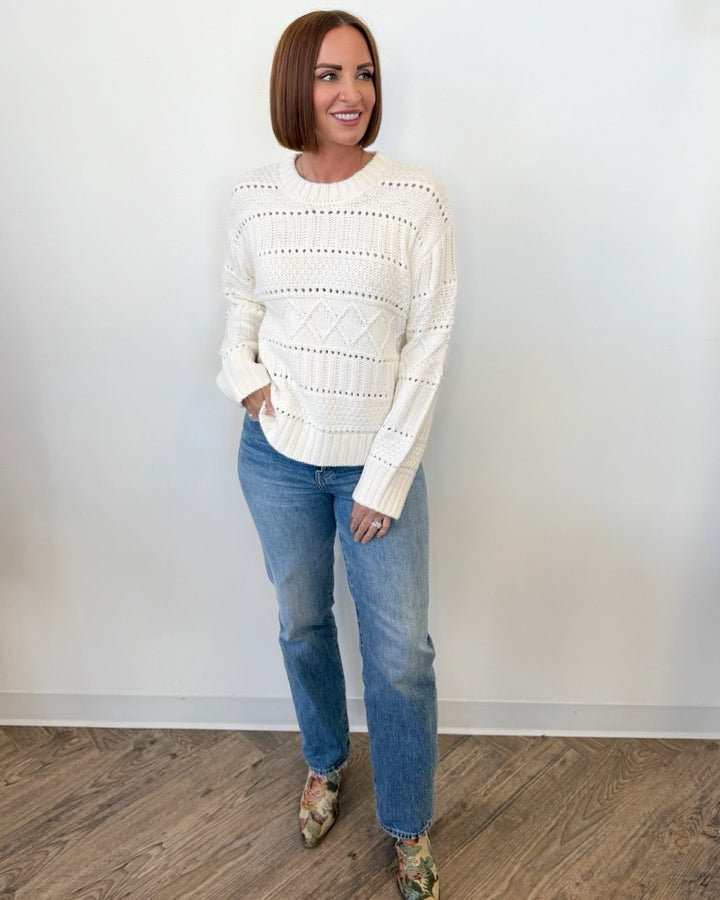 Yelena Cable Knit Sweatersweater