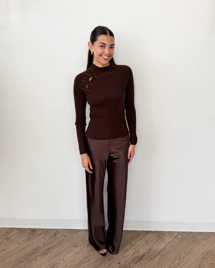 Yin Long Sleeve Ribbed Toplong sleeve top
