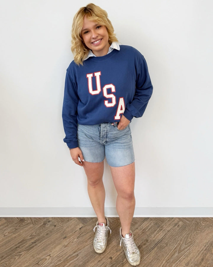 Z Supply Americana Boyfriend Sweatshirtsweatshirt