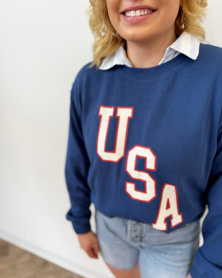 Z Supply Americana Boyfriend Sweatshirtsweatshirt