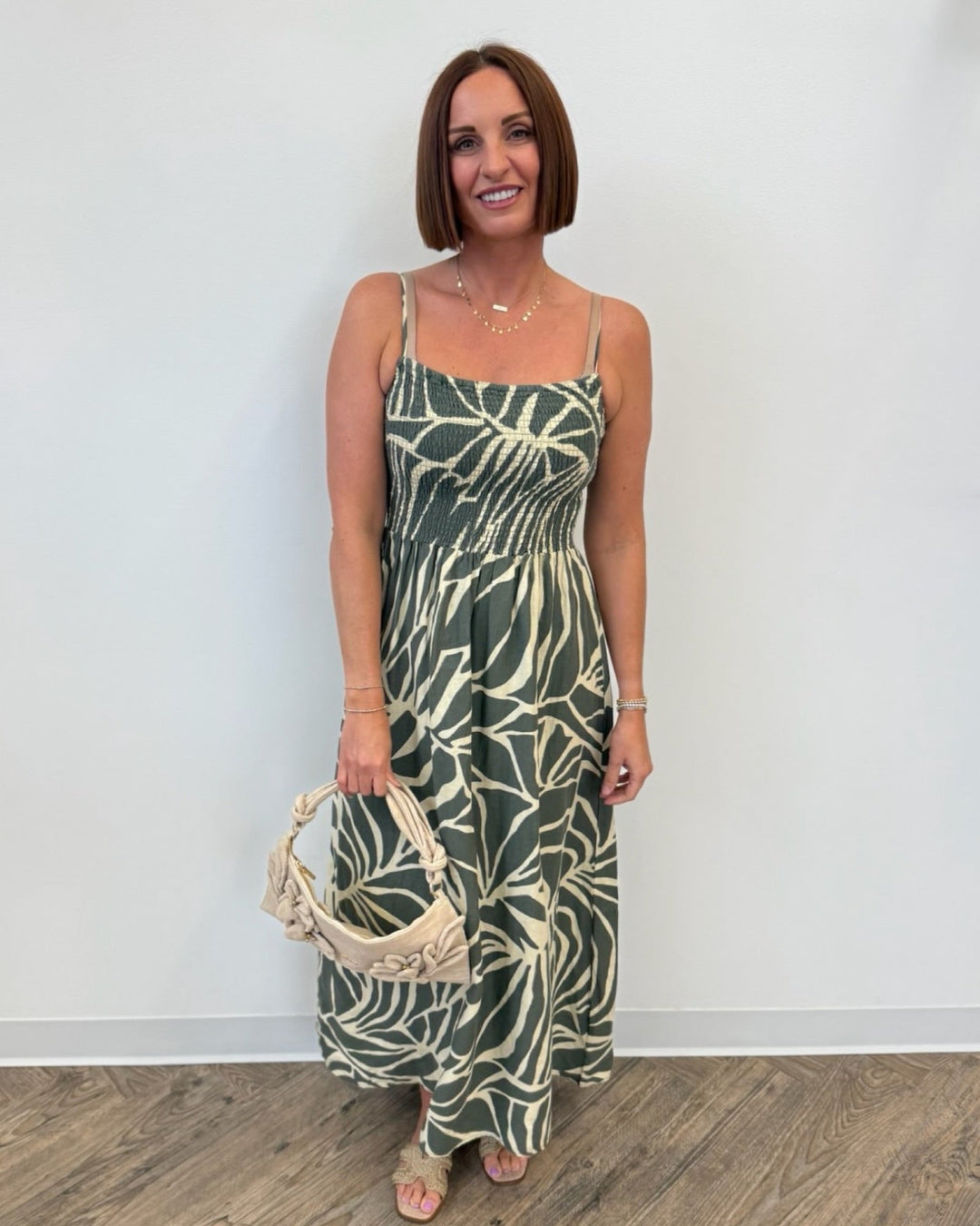 Z Supply Bayside Tova Palm Midi Dressmidi dress