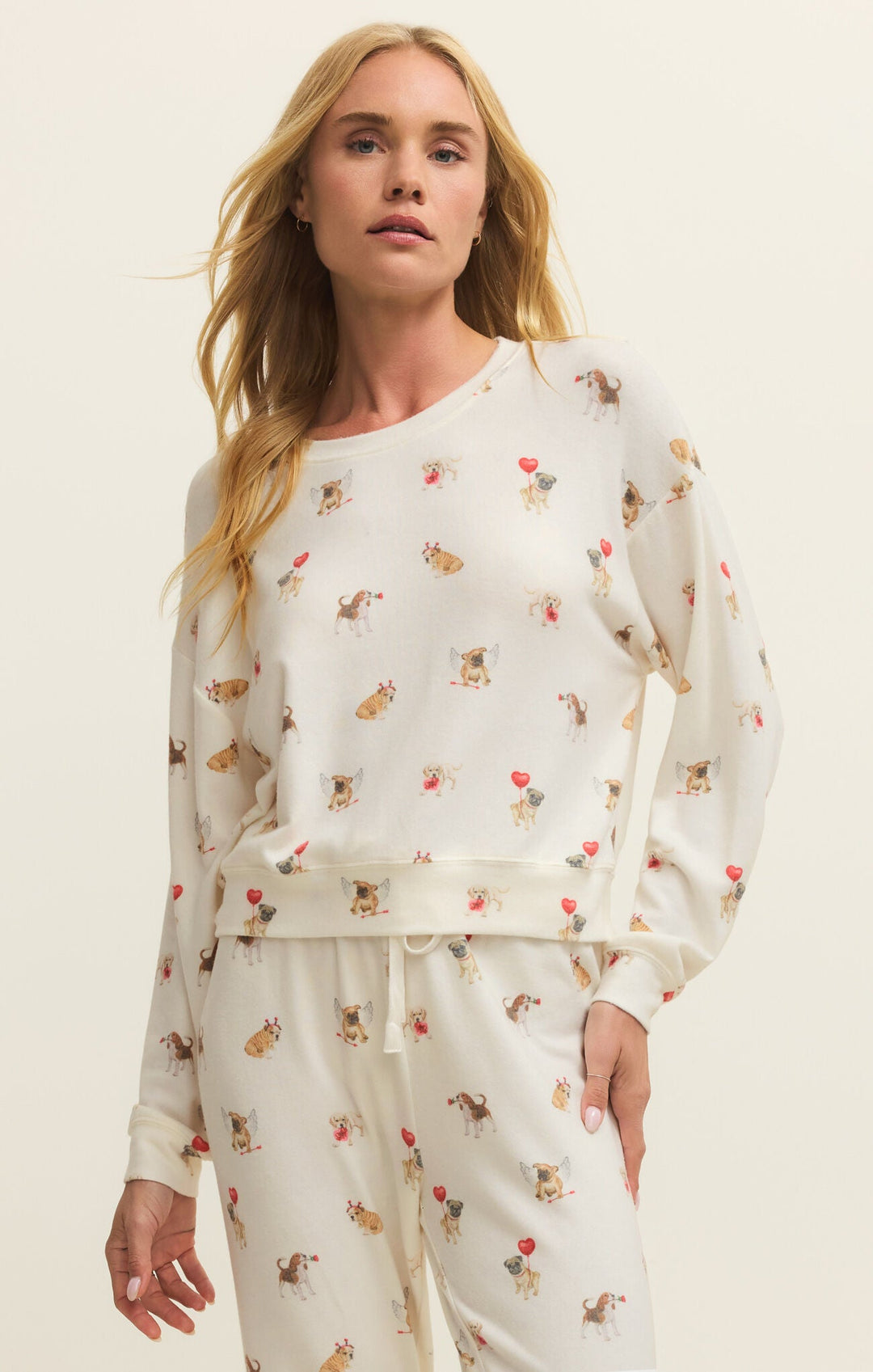 Z Supply Bisous Love Pup Toplounge top