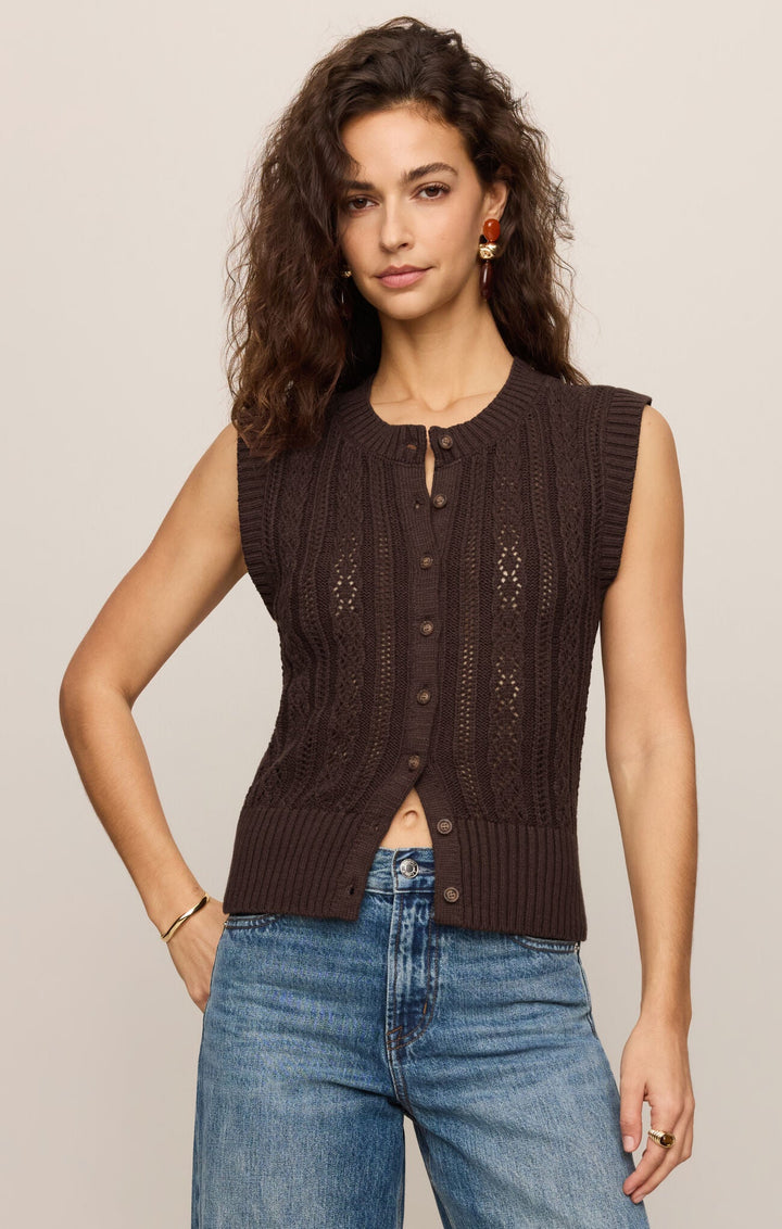 Z Supply Cabot Sweater Vestsleeveless knit