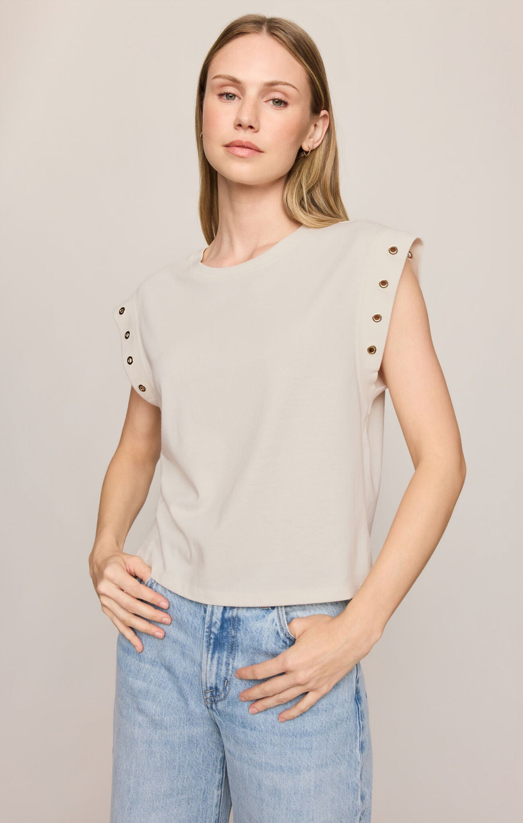 Z Supply Camino Grommet Topshort sleeve top