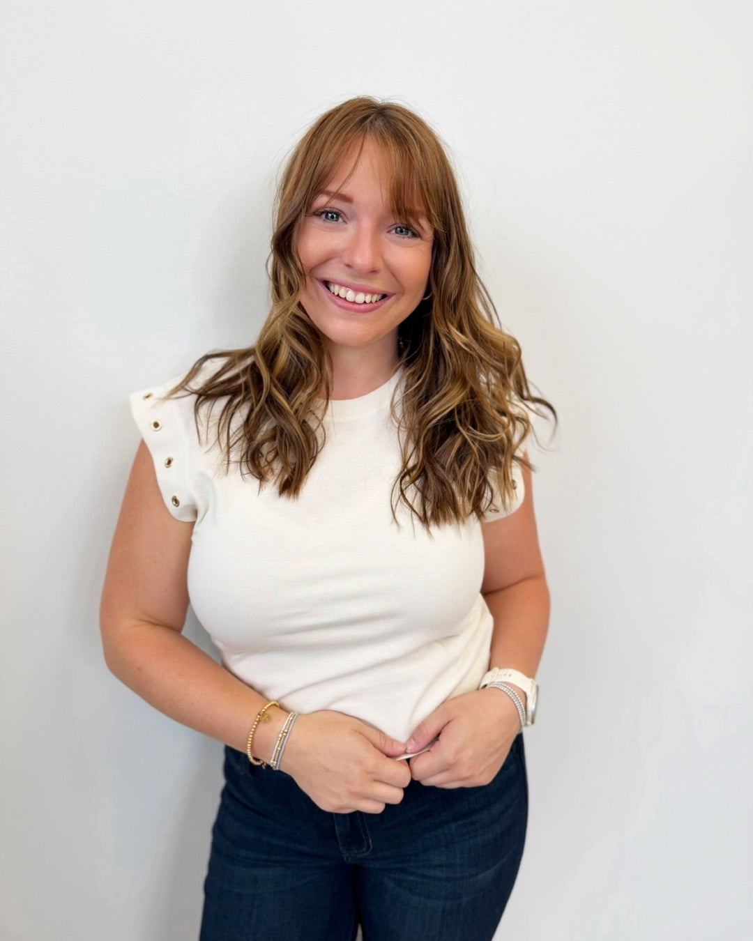 Z Supply Camino Grommet Topshort sleeve top