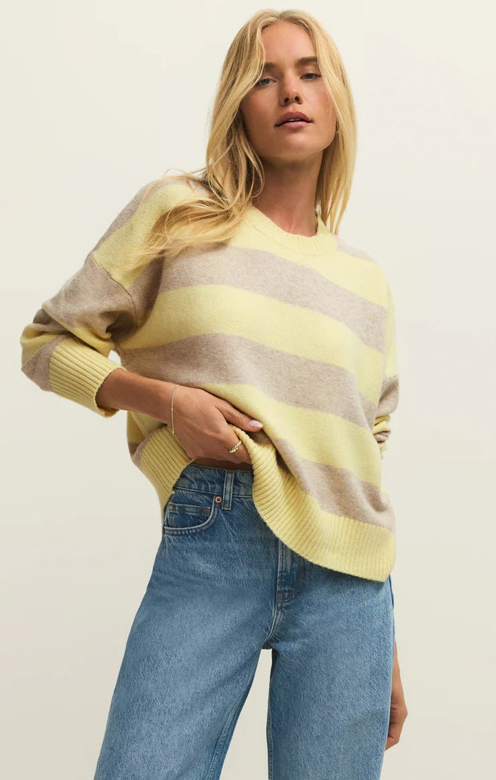 Z Supply Cirrus Cozy Stripe Sweaterlong sleeve knit