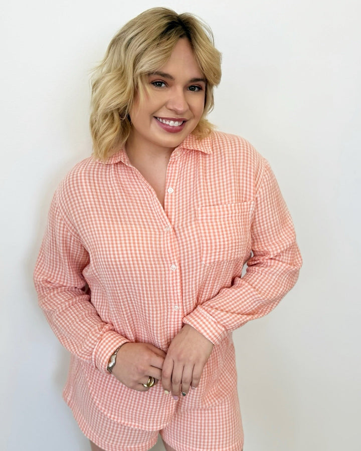 Z Supply Classic Gingham Topbutton down shirt