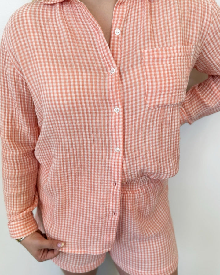 Z Supply Classic Gingham Topbutton down shirt