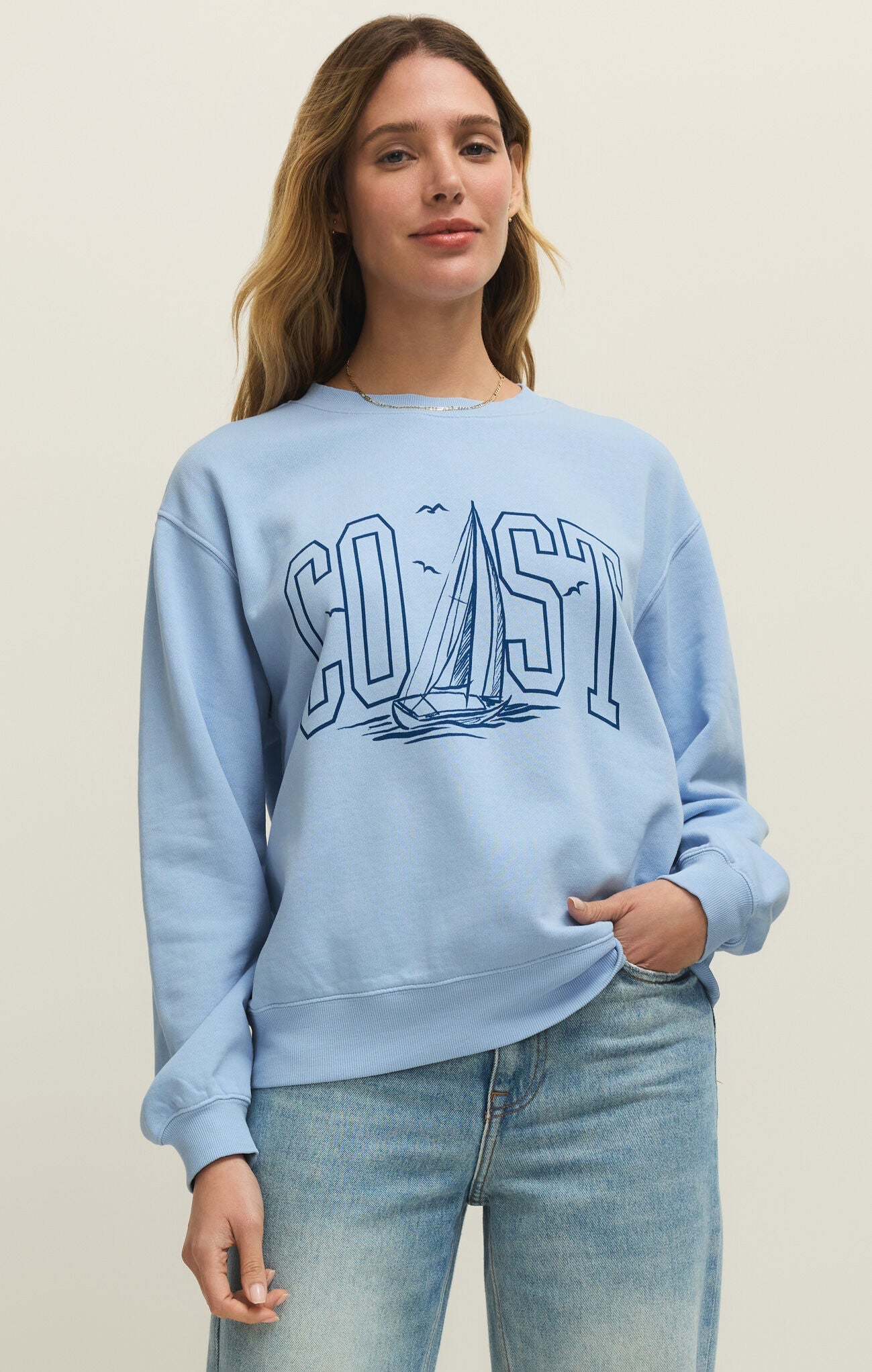 Z Supply Coast Boyfriend Sweatshirt – The TLB Boutique
