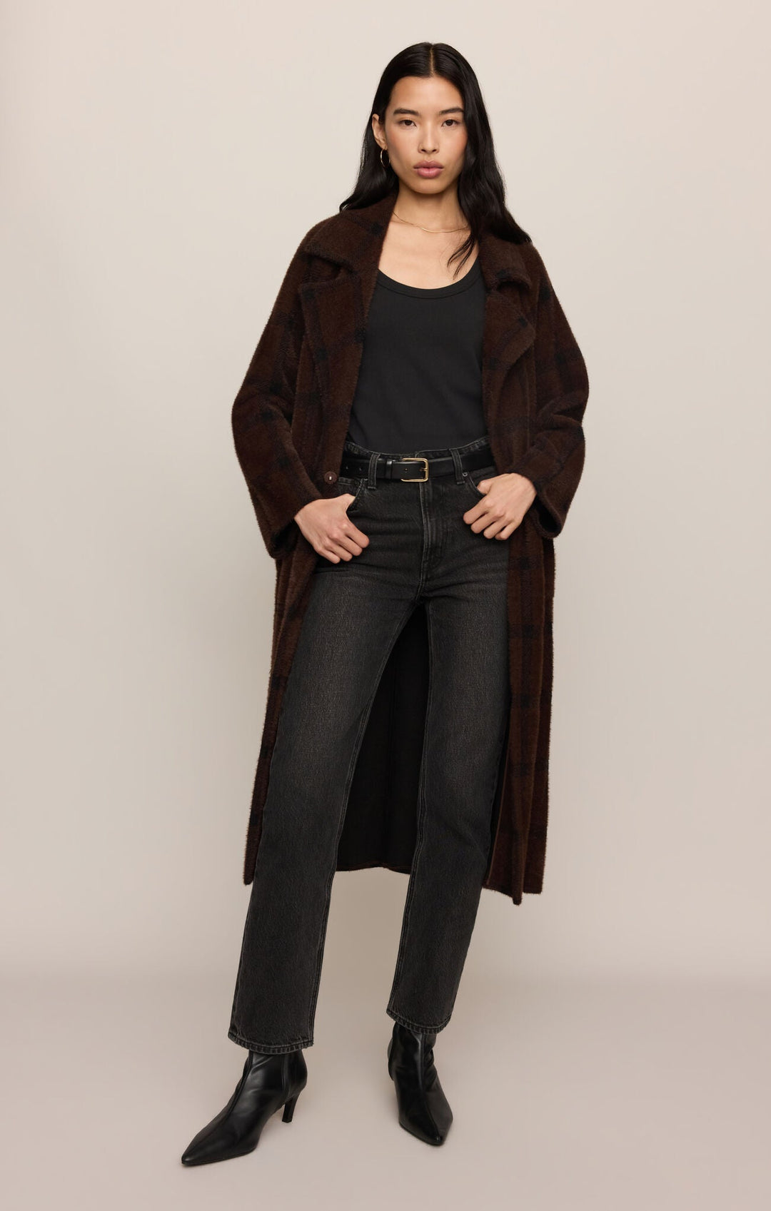 Z Supply Crosby Plaid Cocoon Coatjacket