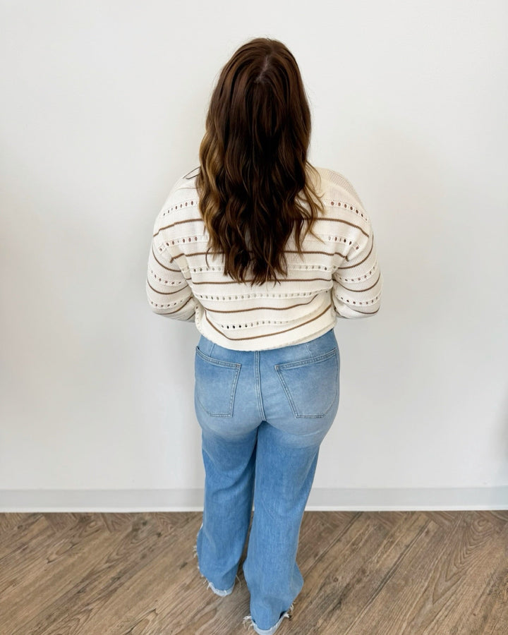 Z Supply Darby Stripe Sweaterlong sleeve knit