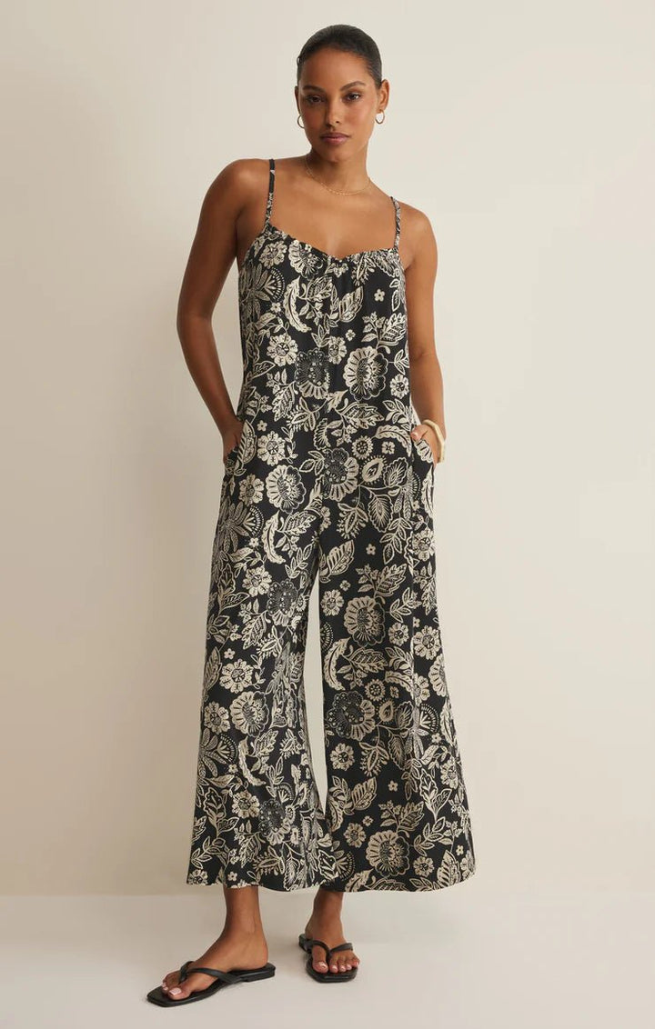 Z Supply Day Off Luz Floral Jumpsuitjumpsuit