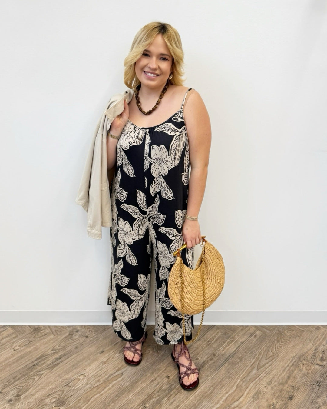 Z Supply Flared Asha Floral Jumpsuitjumpsuit