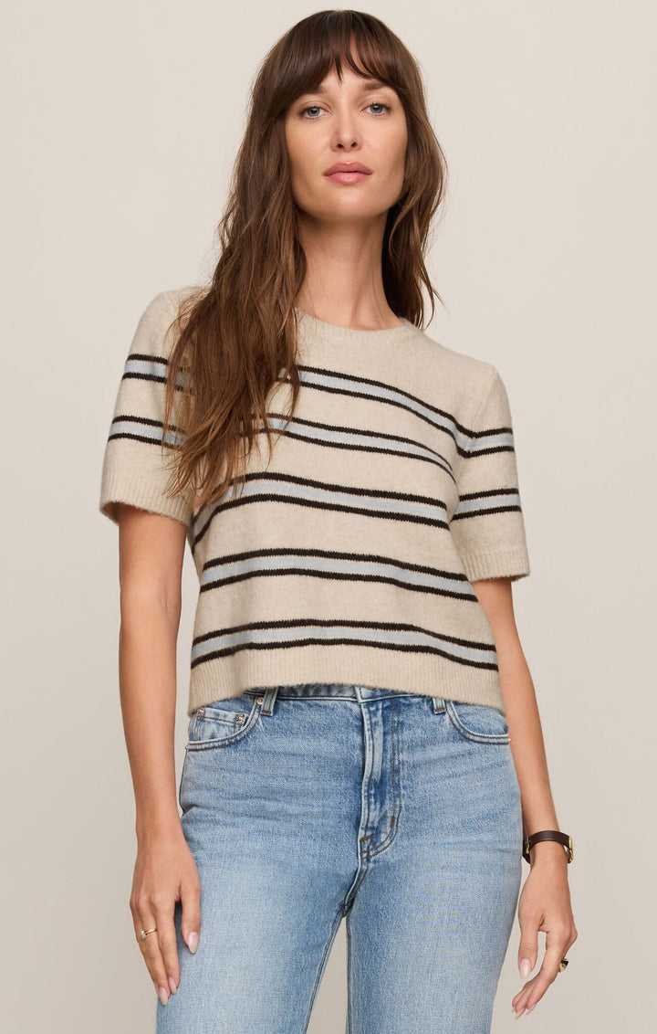 Z Supply Gatewood Stripe Sweatershort sleeve knit