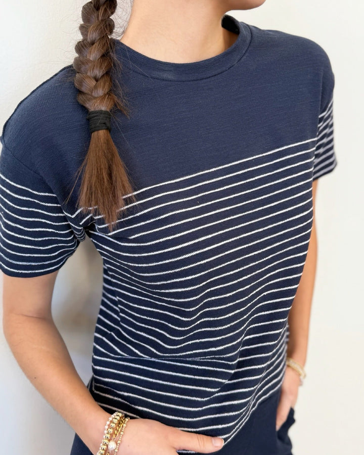 Z Supply Harbor Striped Shirtshort sleeve top