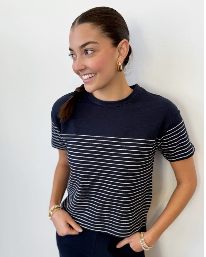 Z Supply Harbor Striped Shirtshort sleeve top