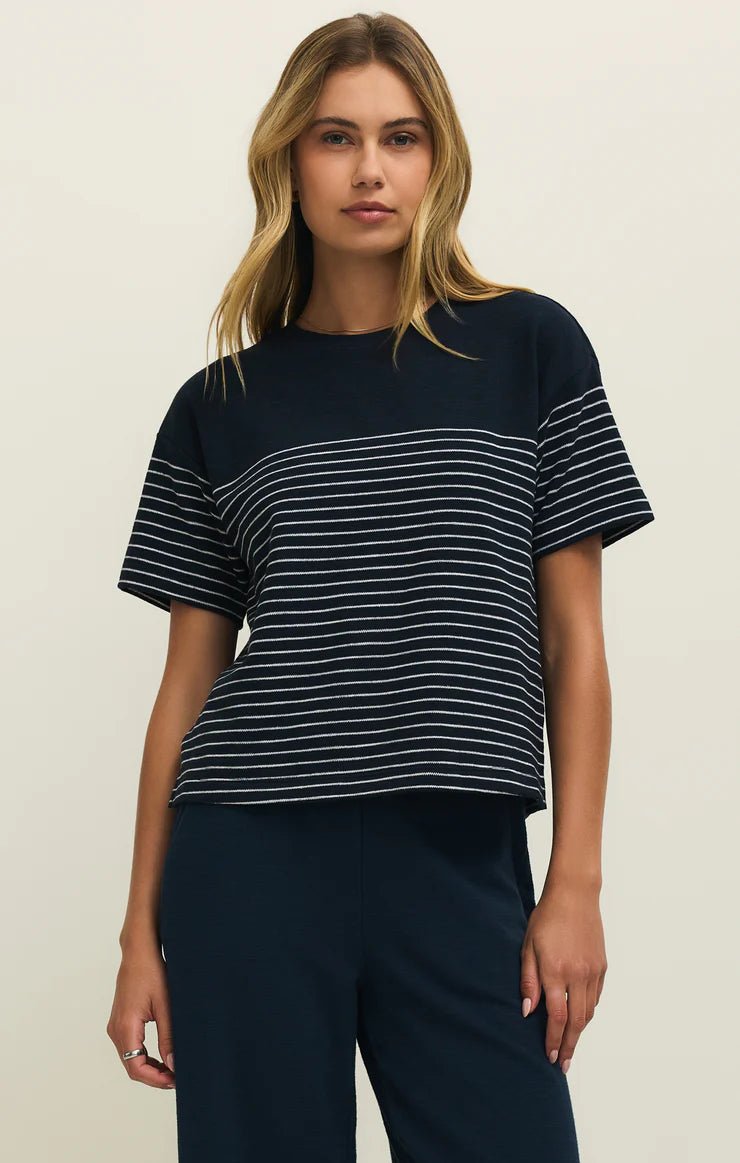 Z Supply Harbor Striped Shirtshort sleeve top
