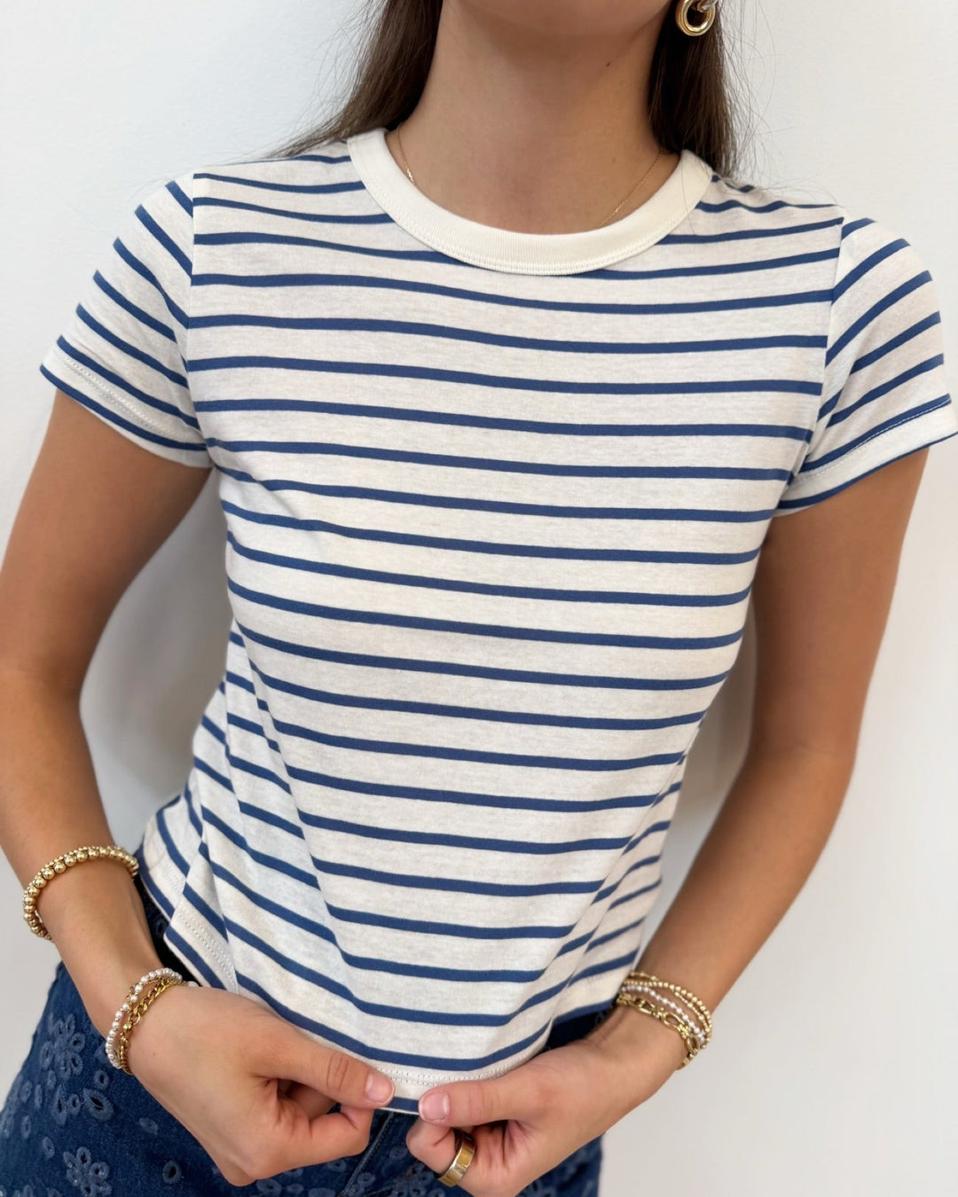 Z Supply Junie Striped Teetee shirt