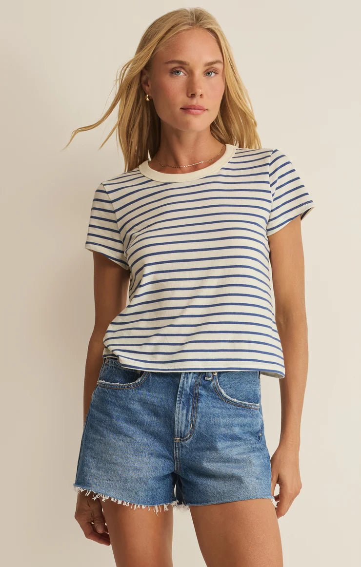 Z Supply Junie Striped Teetee shirt