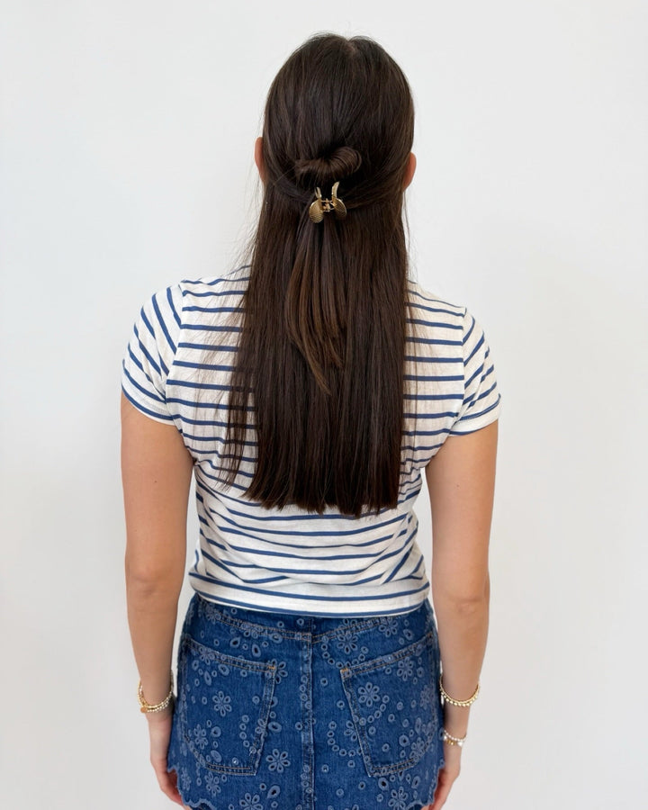 Z Supply Junie Striped Teetee shirt