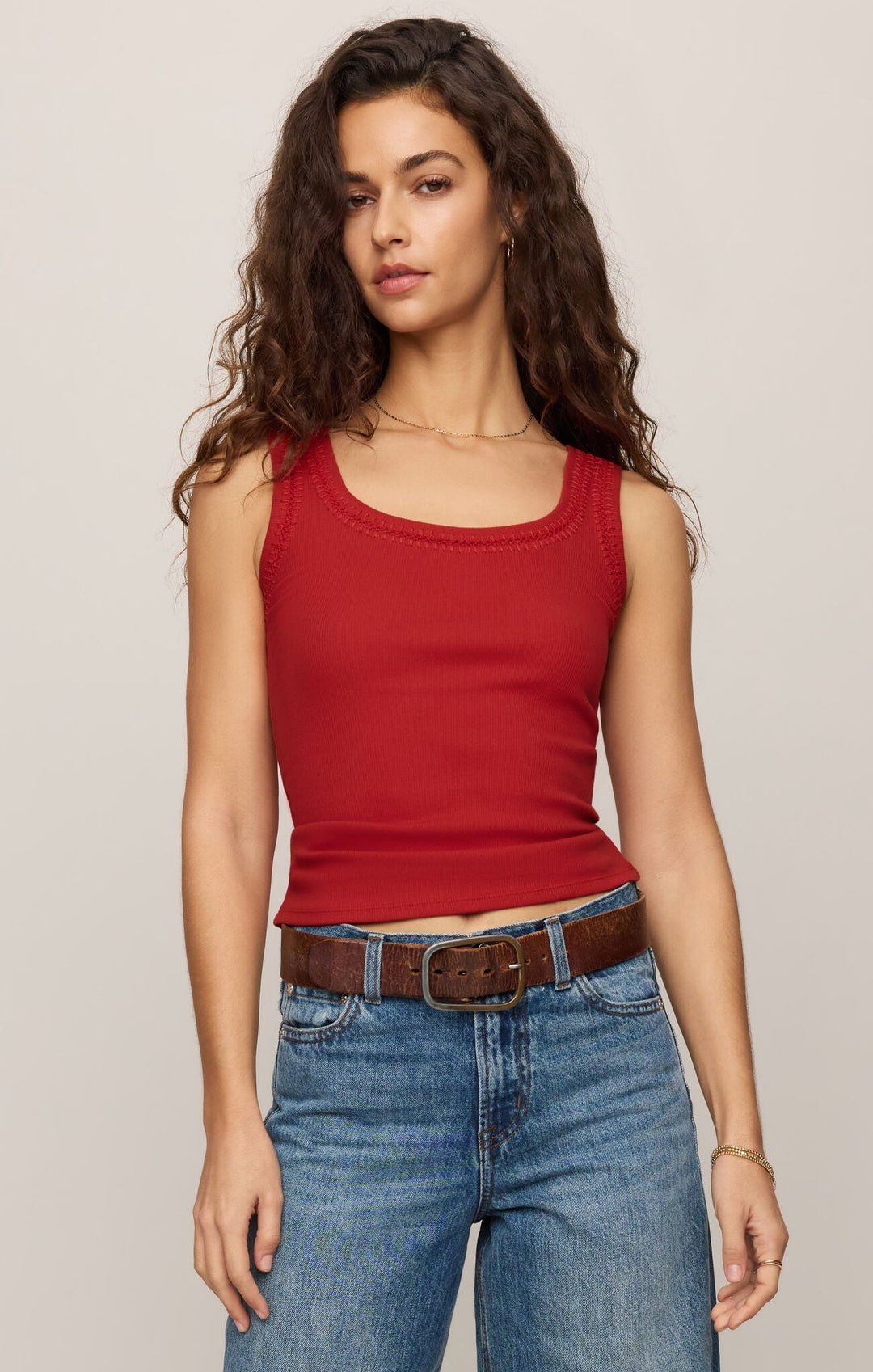 Z Supply Larkin Embroidered Tanktank top