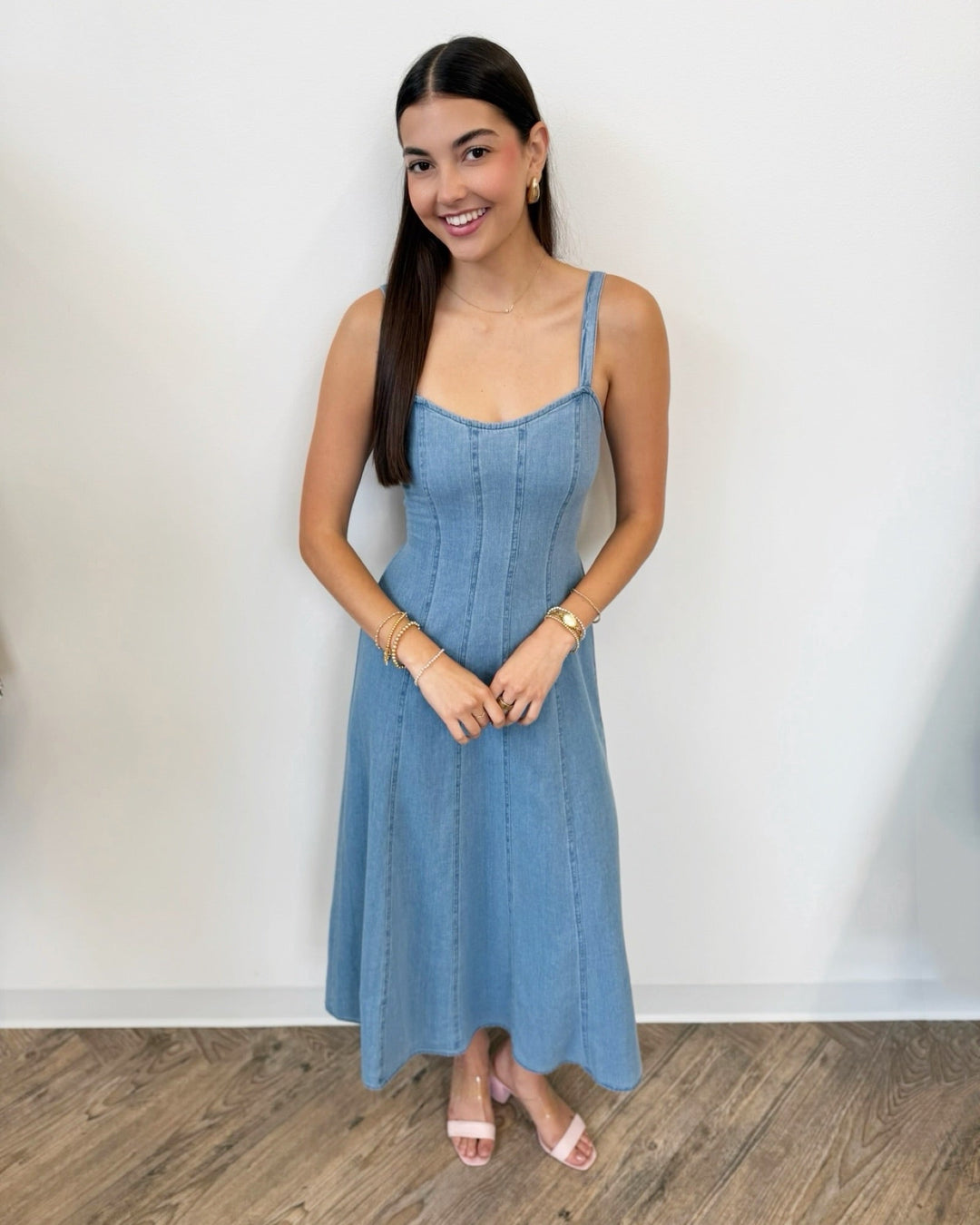 Z Supply Leonora Indigo Midi Dressmidi dress