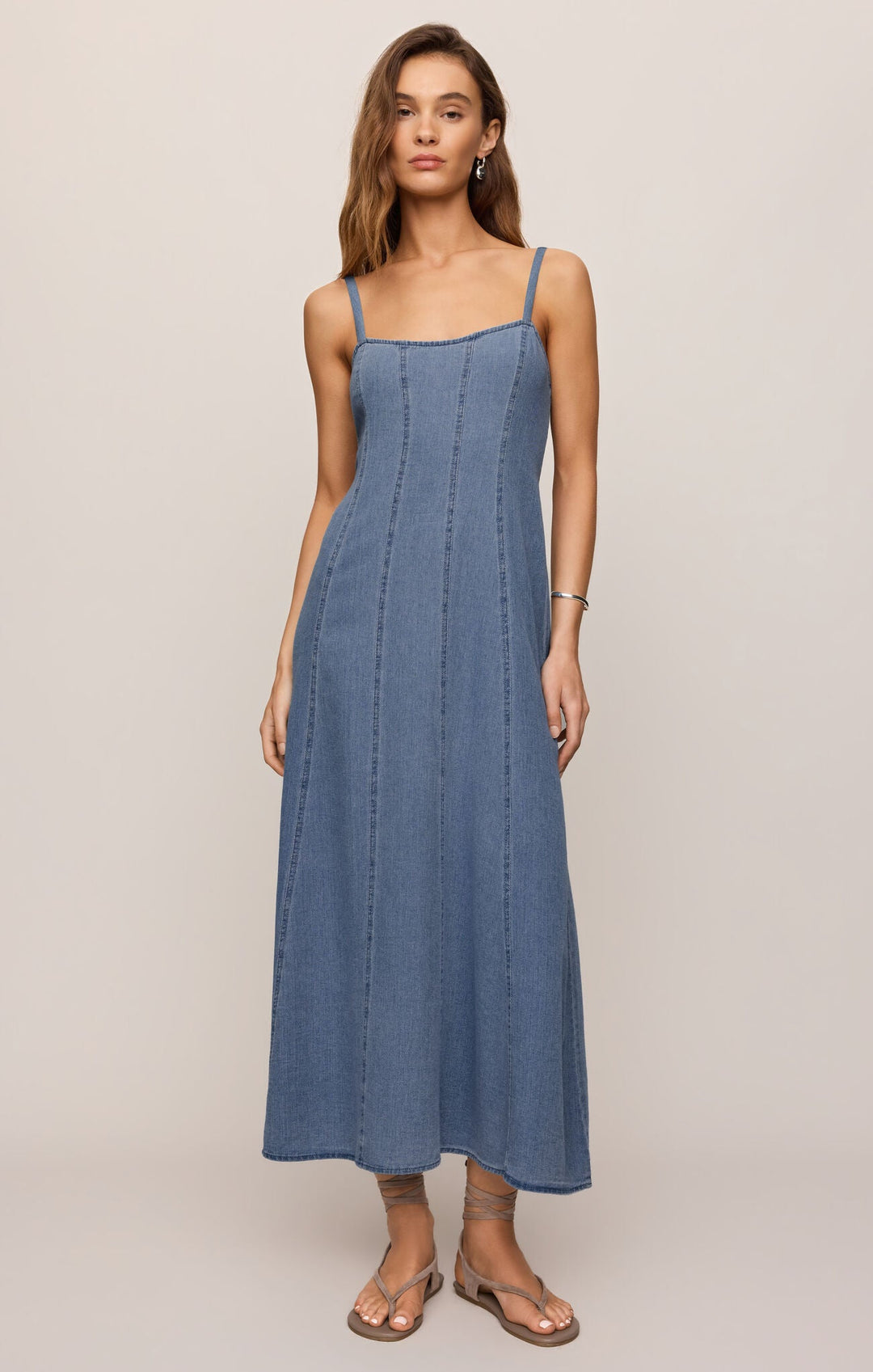 Z Supply Leonora Indigo Midi Dressmidi dress