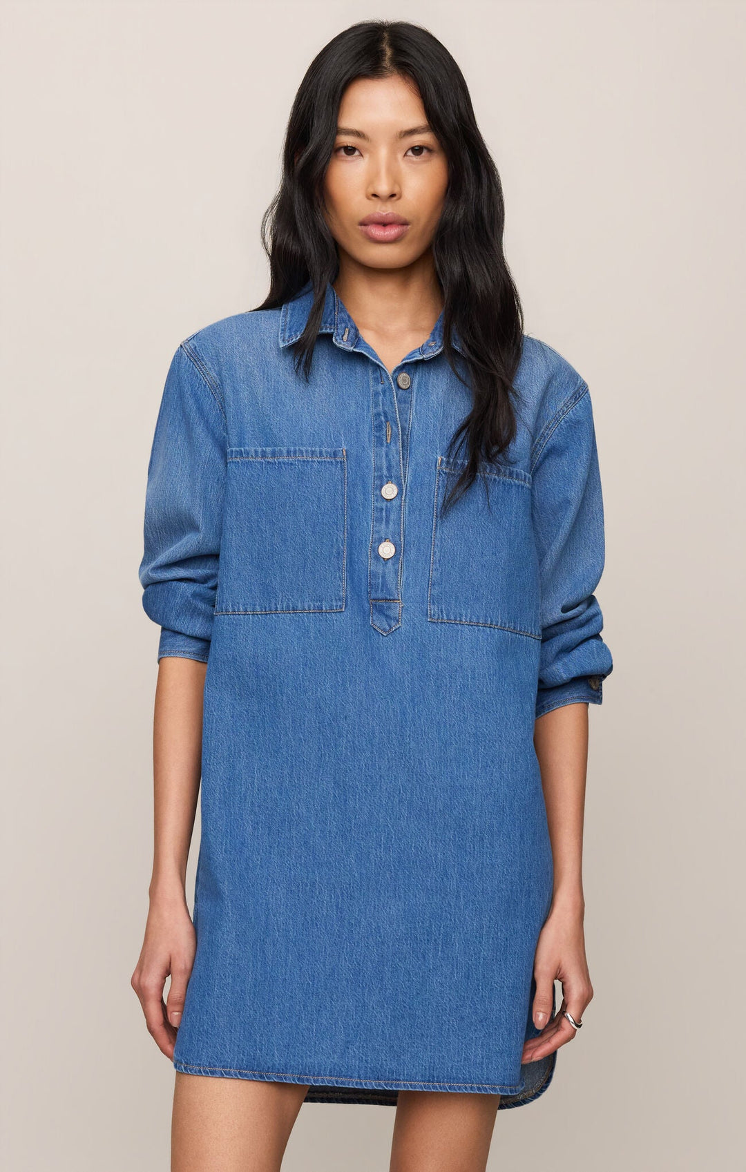 Z Supply Lucie Denim Shirt Dressshirt dress