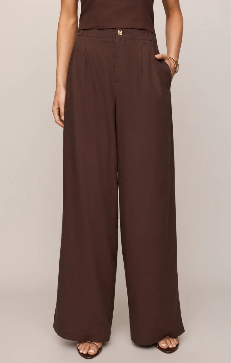 Z Supply Magnolia Wide Leg Linen Trouserlinen pant