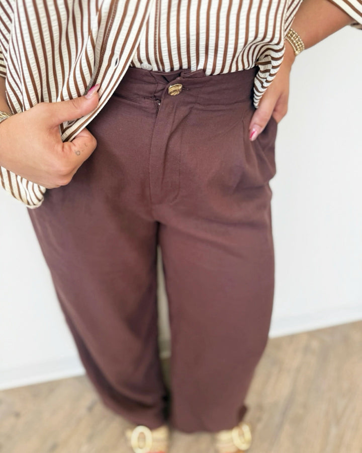 Z Supply Magnolia Wide Leg Linen Trouserlinen pant