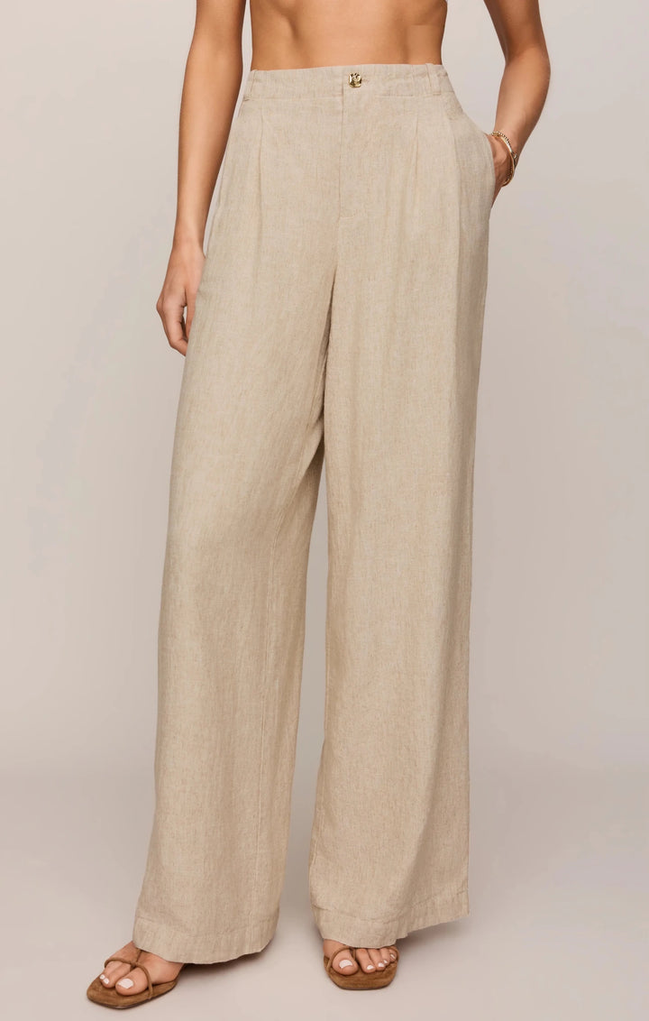 Z Supply Magnolia Wide Leg Linen Trouserlinen pant