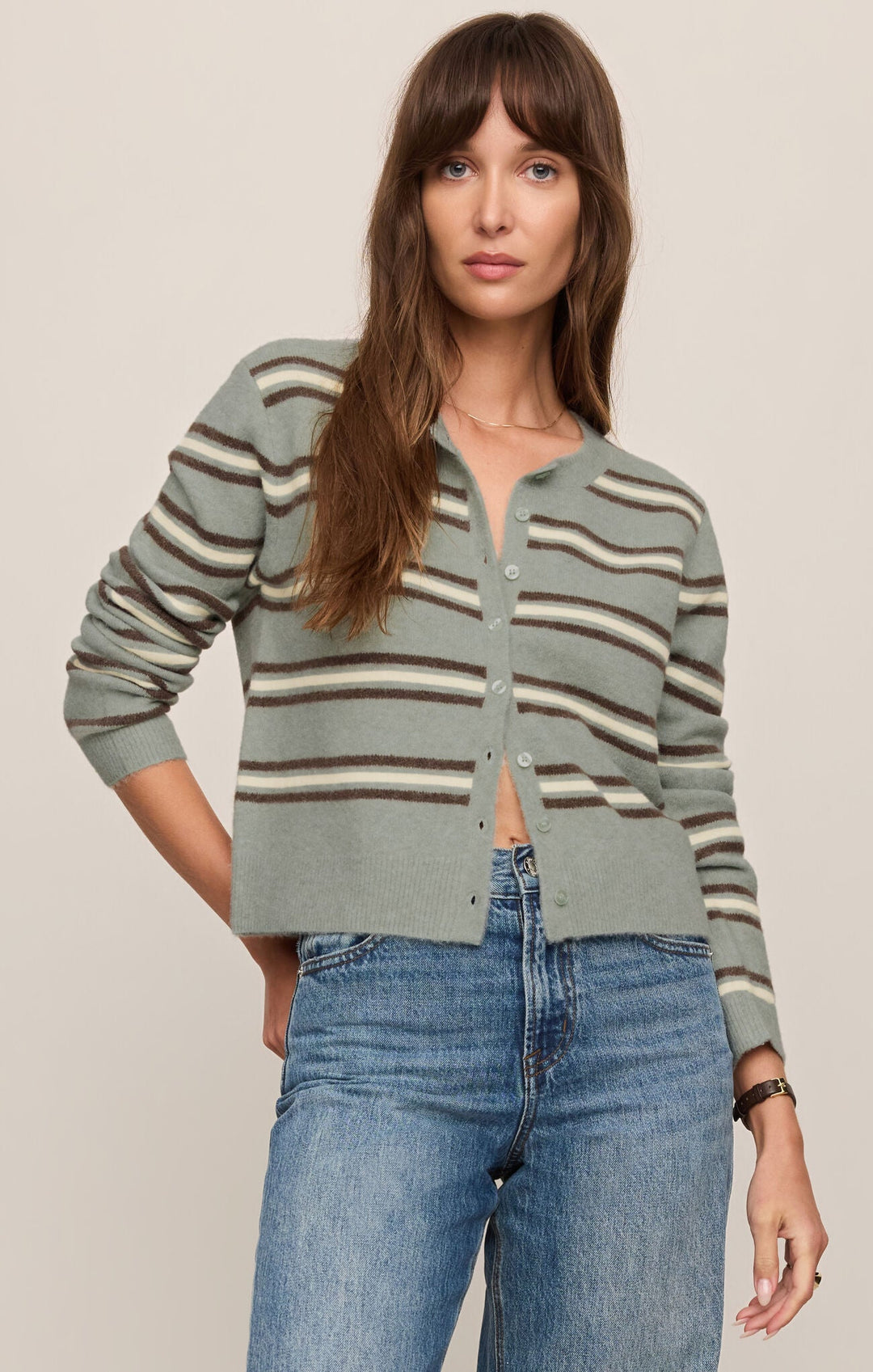 Z Supply Medina Stripe Cardigancardigan