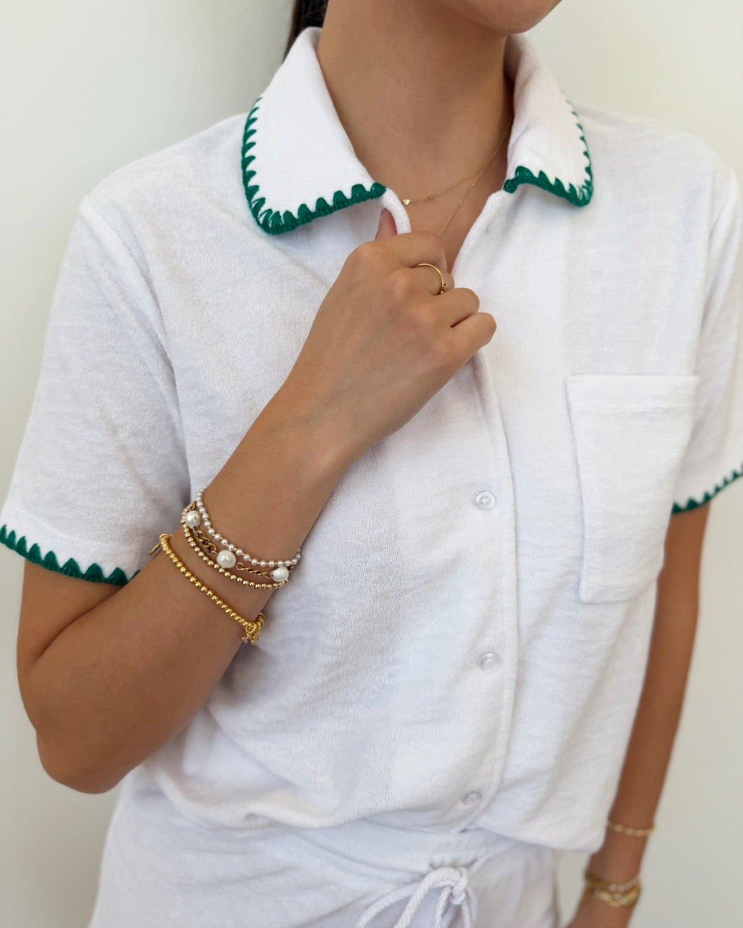 Z Supply Miles Terry Shirtshort sleeve top