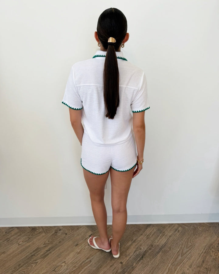 Z Supply Miles Terry Shirtshort sleeve top