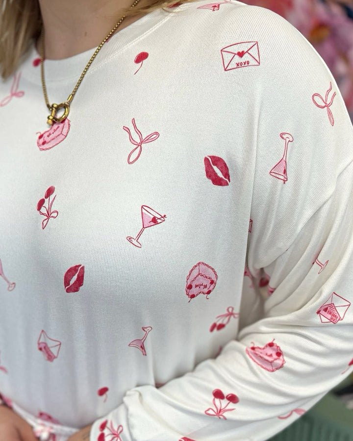 Z Supply Mira Sweet Things Long Sleeve Toplounge top