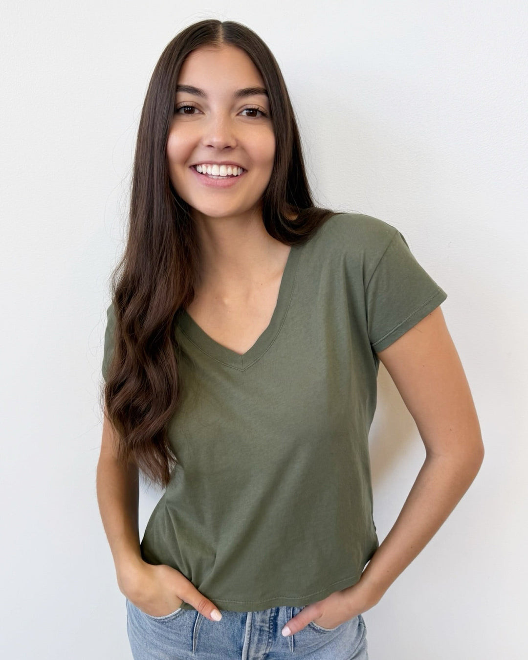 Z Supply Modern V - Neck Teev neck tee