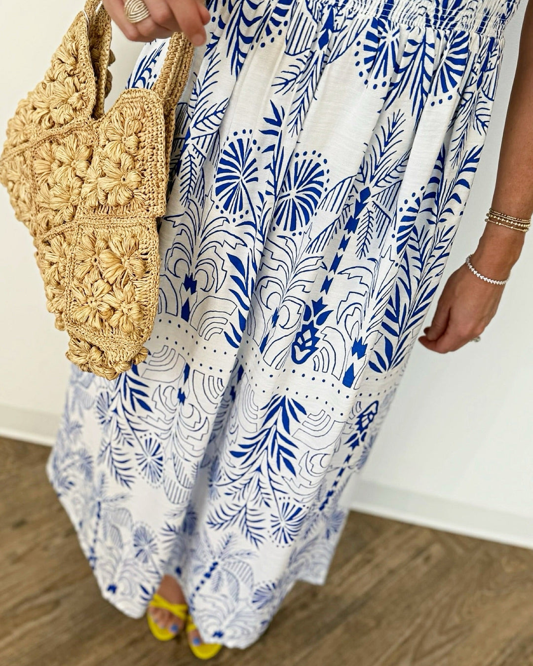 Z Supply Nadine Airy Palm Maxi Dresssleeveless maxi dress