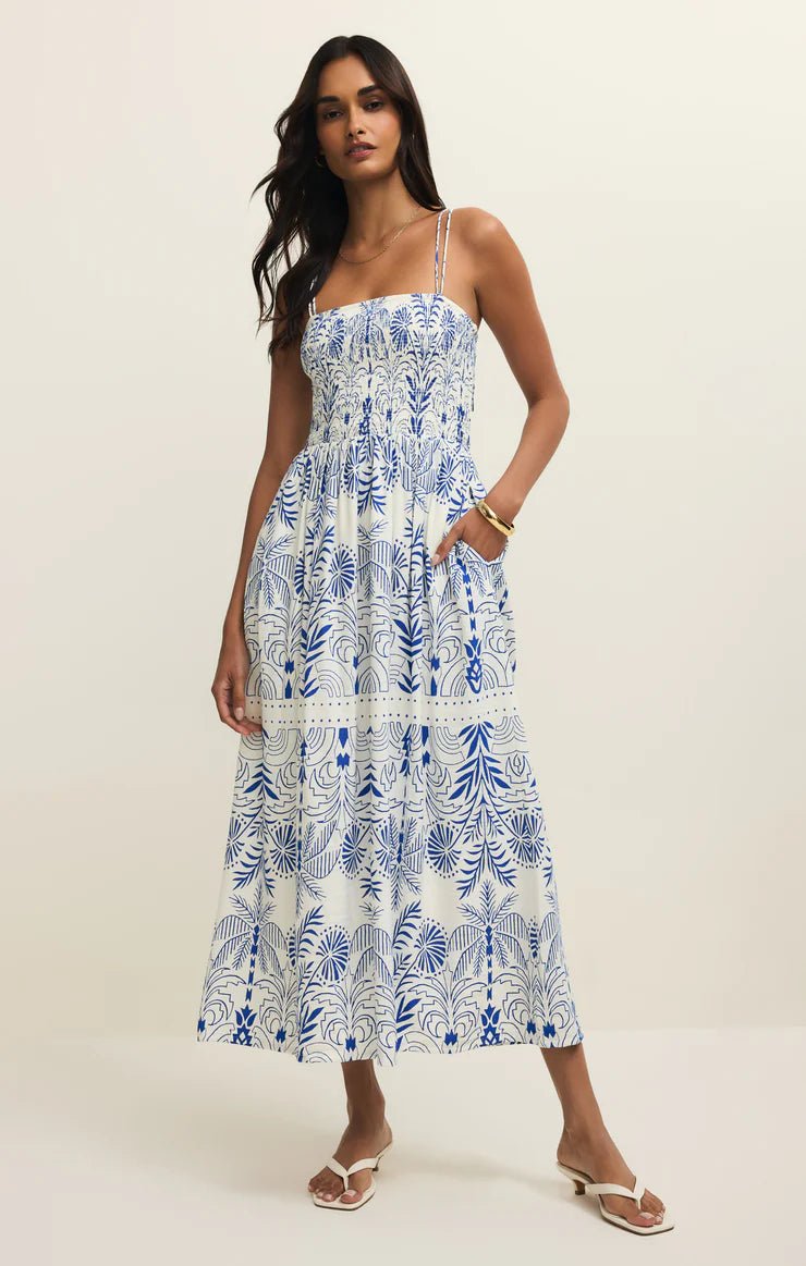 Z Supply Nadine Airy Palm Maxi Dresssleeveless maxi dress