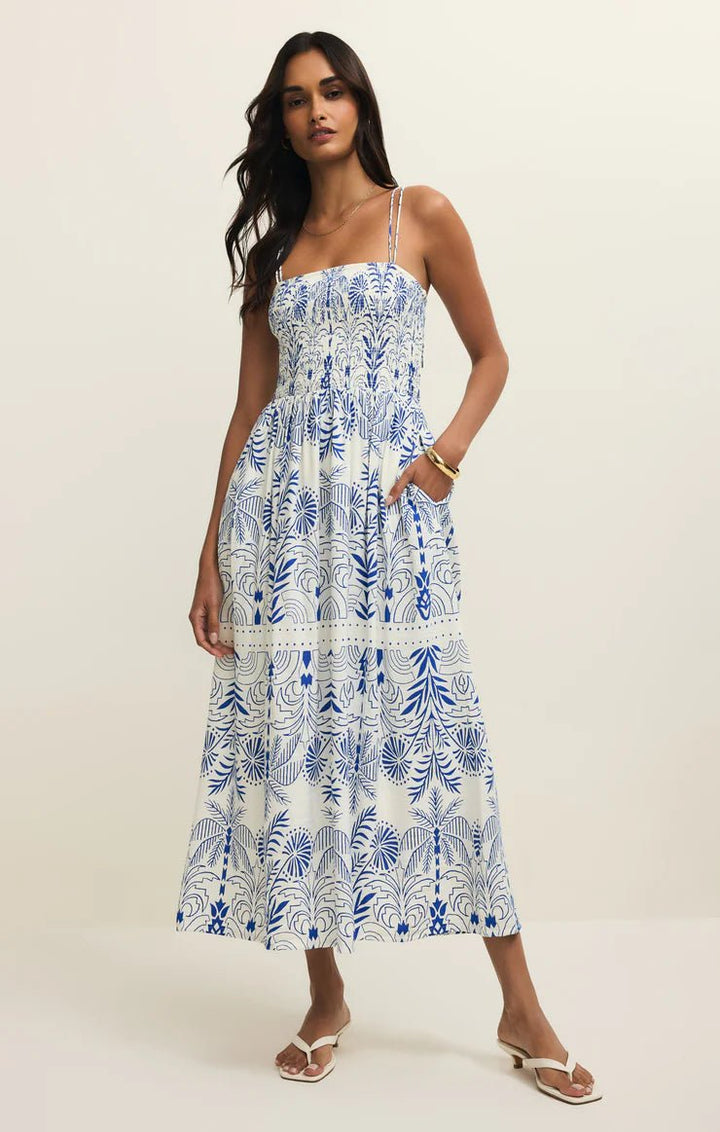 Z Supply Nadine Airy Palm Maxi Dresssleeveless maxi dress