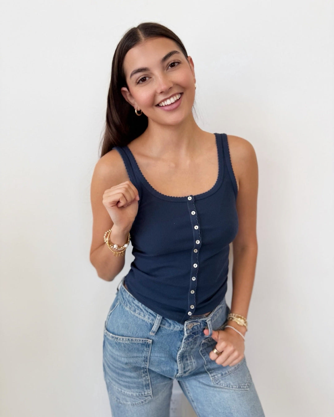 Z Supply Niko Scallop Rib Tank Toptank top