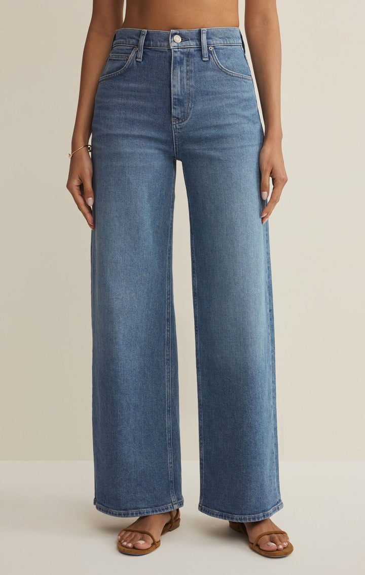 Z Supply Nova High Rise Wide Leg DenimDenim