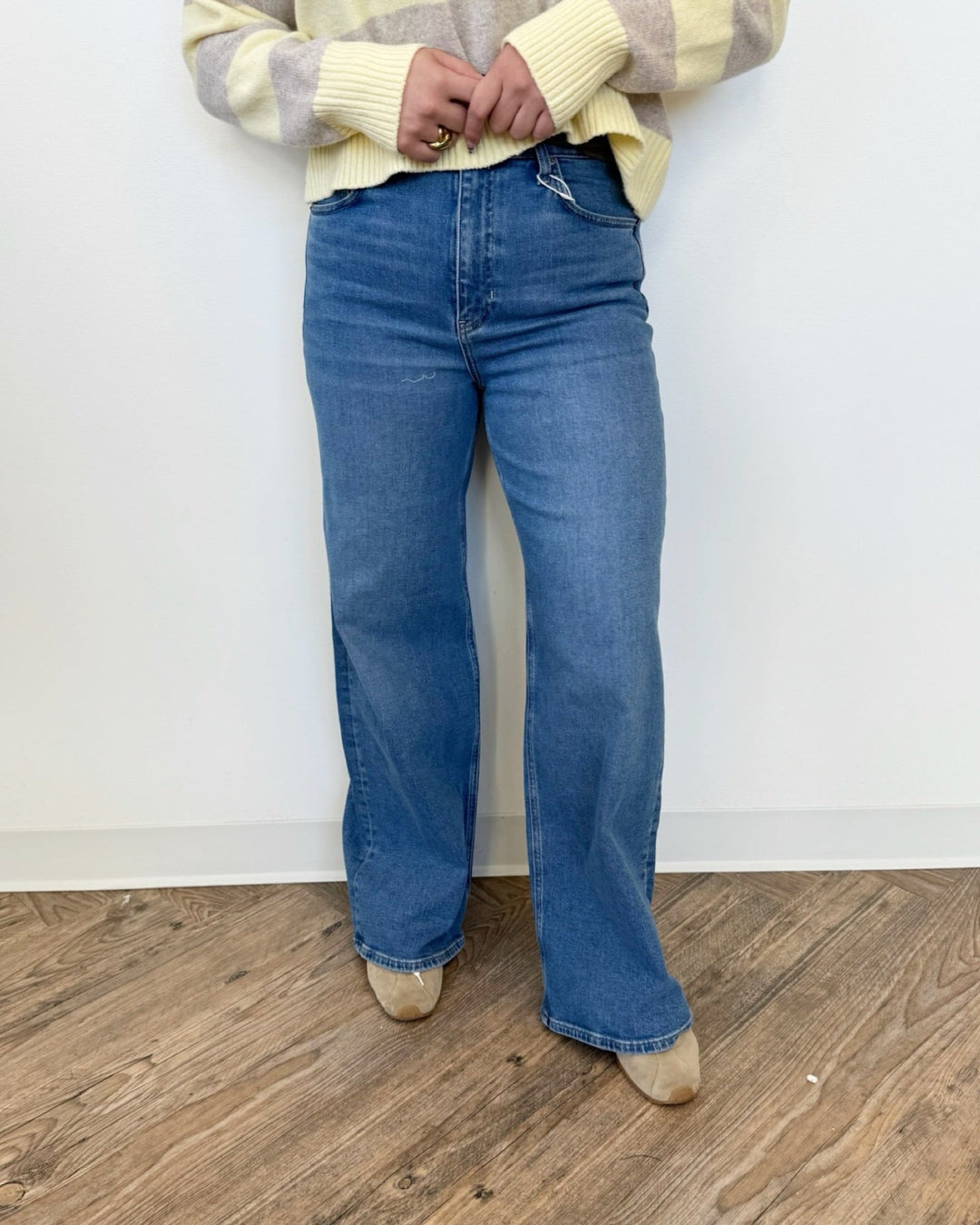 Z Supply Nova High Rise Wide Leg DenimDenim