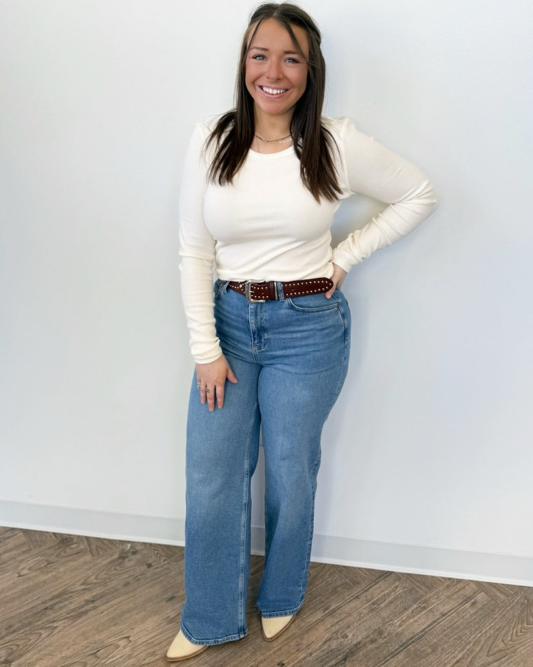 Z Supply Nova High Rise Wide Leg DenimDenim