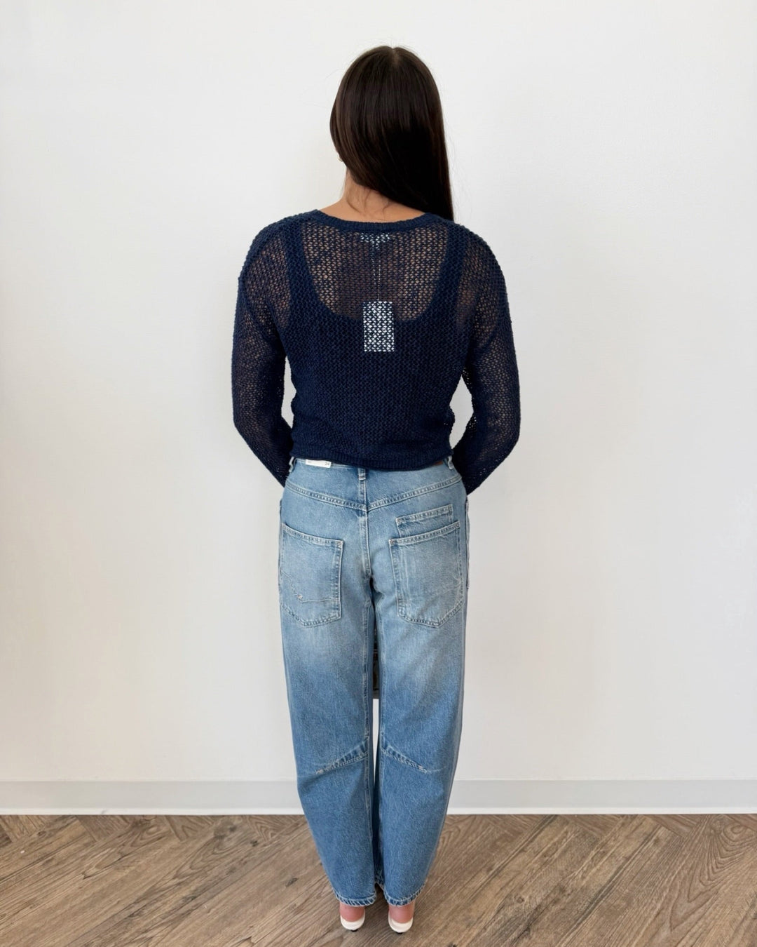 Z Supply Open Terrain Crochet Sweaterlong sleeve knit