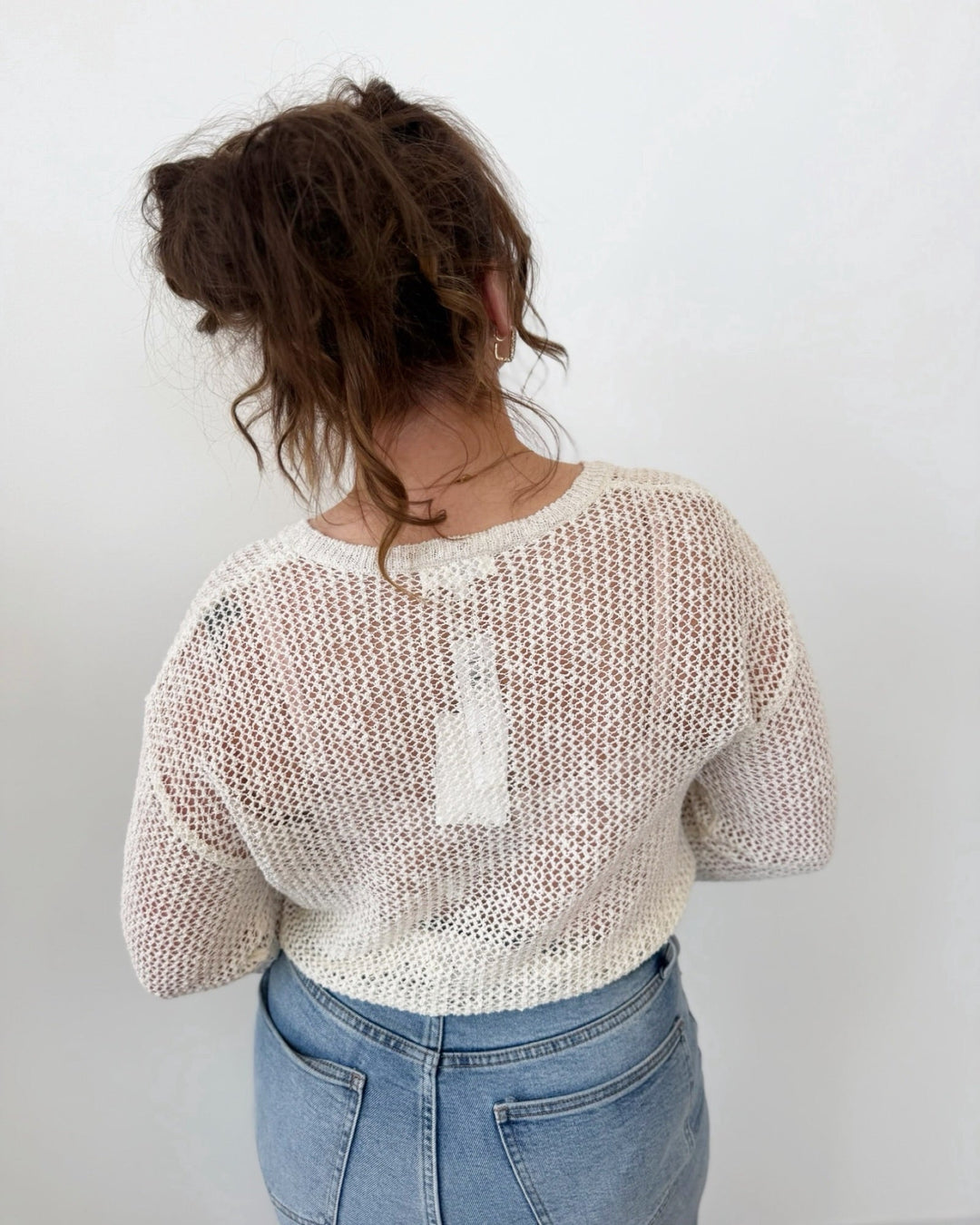 Z Supply Open Terrain Crochet Sweaterlong sleeve knit