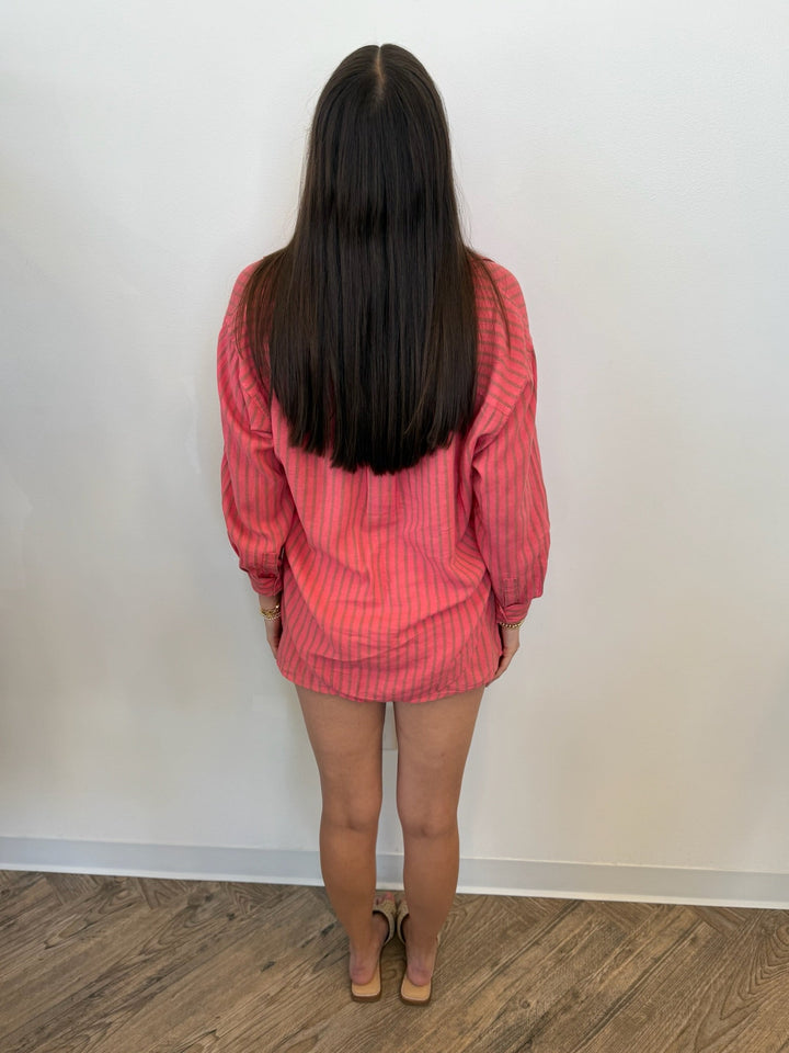 Z Supply Perfect Striped Button Up Topbutton down shirt